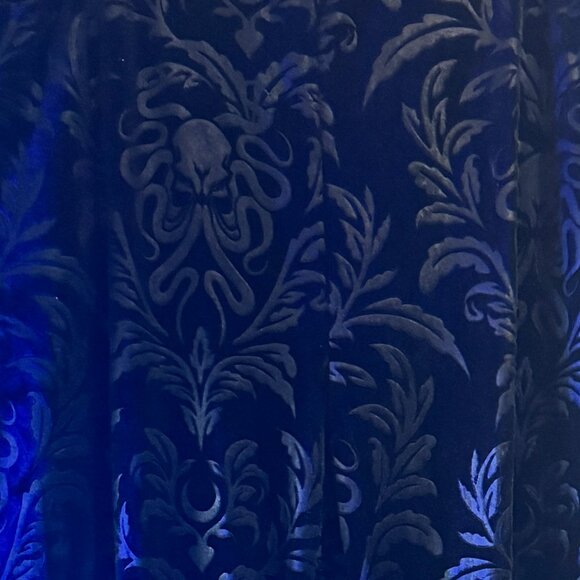 NWT Gorgeous Cyclamen Black Pull On Flocket Velvet Pants - Plus SIze 2X - Picture 3 of 3